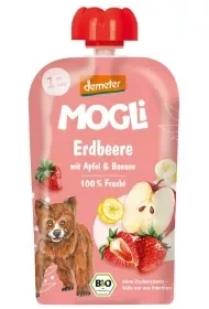 Mus jabłko - banan - truskawka bez dodatku cukrów od 1 roku demeter - Konfitury, marmolady, powidła - miniaturka - grafika 1
