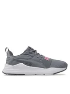 Buty dla dziewczynek - Puma Sneakersy Wired Run Pure Jr 390847 07 Szary - miniaturka - grafika 1