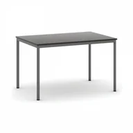 Stoły - B2B Partner Stół do jadalni 1200 x 800 mm, blat wenge, nogi ciemnoszare 555699 - miniaturka - grafika 1