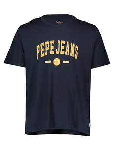 Pepe Jeans Koszulka w kolorze granatowym - Koszulki męskie - miniaturka - grafika 1