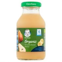 Gerber Nestlé Organic gruszka, banan nektar dla dzieci 4m+ 200 ml 1135804 - Desery dla dzieci - miniaturka - grafika 1