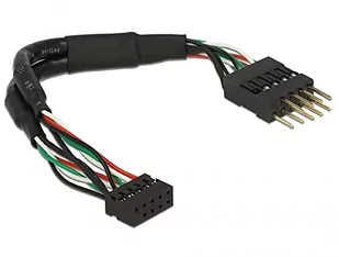 Delock 41977 Cable USB 2.0 rozłóż tralki oktadecyl 2.0 MM do pfostenst 2.54 MM 12 cm czarna 41977 - Akcesoria do tabletów i e-booków - miniaturka - grafika 1
