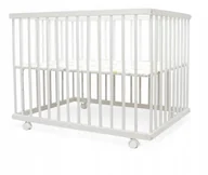 Łóżeczka i kojce - Łóżeczko Dziecięce Kojec Drewniany BUKOWY KÓŁKA 90x70cm Jakość PREMIUM - miniaturka - grafika 1