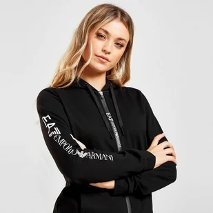 EMPORIO ARMANI DRES LOGO ZIP HOODIE TRACKSUIT CZARNY 6LTVW0TJALZ1200 - Emporio Armani - Dresy damskie - miniaturka - grafika 1
