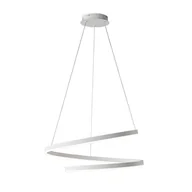 Lampy sufitowe - Biała, ledowa lampa wisząca w kształcie sprężyny K-8182 z serii KOLOSO - miniaturka - grafika 1