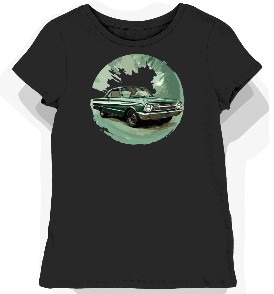 Koszulka damska czarna z Klasycznym Fordem XL