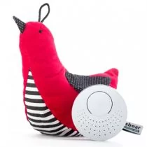 Whisbear Whisbird Szumiący Ptaszek czerwień - Szumiące zabawki - miniaturka - grafika 1