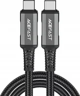 Kable USB - Kabel USB Acefast Kabel Acefast C1-09 USB-C / USB-C USB4 PD3.1 5A 1m - szaro-czarny - miniaturka - grafika 1