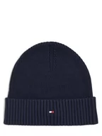 Czapki męskie - Tommy Hilfiger - Czapka męska z dodatkiem kaszmiru, niebieski - miniaturka - grafika 1