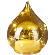 Ozdoby bożonarodzeniowe - Szklana kropla CHRISTMAS DECORATION 15 cm Złoty - miniaturka - grafika 1