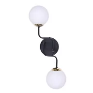 Lampy ścienne - Kaja Oświetlenie Elegancki kinkiet w kolorze czarno-złotym K-4707 KARI K-4707 - miniaturka - grafika 1