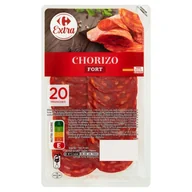 Kiełbasa i wędliny - Carrefour Extra Chorizo ostre w plastrach 100 g - miniaturka - grafika 1