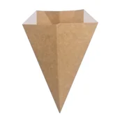 Opakowania gastronomiczne - Rożek na frytki 240x175cm 500ml + dip 100szt - miniaturka - grafika 1