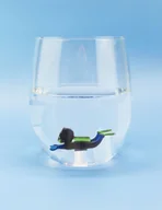 Kieliszki - Winkee - Ręcznie robiony kieliszek typu diver kryształowy kieliszek do picia kieliszek deserowy ze szklanym nurkiem wysokiej jakości kieliszki na każdą okazję prezent na urodziny, ślub, rocznicę wysoka jakość - miniaturka - grafika 1