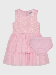 Guess Sukienka elegancka A3RK26 KBL10 Różowy Regular Fit - Sukienki i spódniczki dla dziewczynek - miniaturka - grafika 1
