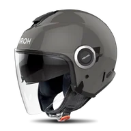 Kaski motocyklowe - Kask Otwarty Airoh Helios Ciemnoszary błyszczącyM - miniaturka - grafika 1