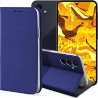 Etui i futerały do telefonów - ETUI Z KLAPKĄ DO SAMSUNG GALAXY A35 5G GRANATOWE ZAMYKANE MAGNETYCZNE CASE - miniaturka - grafika 1