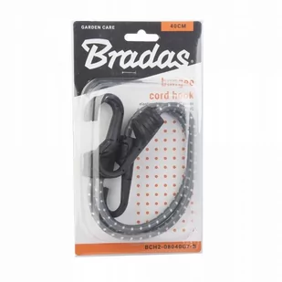 BRADAS Zestaw 2 x guma elastyczna z metalowym hakiem PVC 0,8x40cm 5396 BCH2-08040GY-B - Pozostałe akcesoria do uprawy roślin - miniaturka - grafika 1