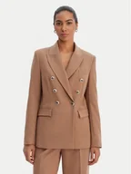 Marynarki i żakiety damskie - Morgan Marynarka 261-VFALI.F Brązowy Slim Fit - miniaturka - grafika 1