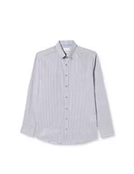 Koszule męskie - bugatti Koszula męska 9350-38804 z kołnierzykiem typu button-down, granatowa, standardowa, morski, XXL - miniaturka - grafika 1