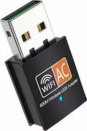 Adaptery i przejściówki - RoGer USB WiFi Dual Band Adapter 802.11ac / 600mbps / RTL8811cu 4752253012267 - miniaturka - grafika 1
