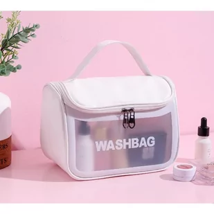 Kosmetyczka rozkładana WASHBAG kuferek biały KS46B - Kosmetyczki, organizery i kuferki - miniaturka - grafika 2