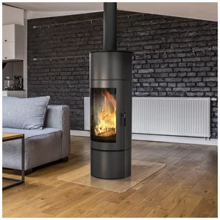 Kratki pl Marek Bal Piec stalowy ANTARES 150 10 kW czarne wyłożenie ANTARES/BLACK - Piece wolnostojące - miniaturka - grafika 1