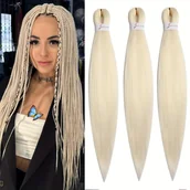 Pozostałe akcesoria fryzjerskie - TEMU 3 Sztuki Wstążki do Plecenia 26 Cali – Miękkie Syntetyczne Włosy Proste w Kolorze Naturalny Czarny, Idealne do Profesjonalnych Fryzur , Łatwe w - miniaturka - grafika 1