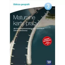 Nowa Era Oblicza geografii 3 Maturalne karty pracy Zakres rozszerzony. Klasa 3 Szkoły ponadgimnazjalne Geografia - Marian Kupczyk - Podręczniki dla liceum - miniaturka - grafika 1