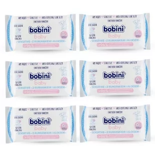 Bobini Global Cosmed Chusteczki nawilżone Sensitive A60 - Chusteczki nawilżane - miniaturka - grafika 3