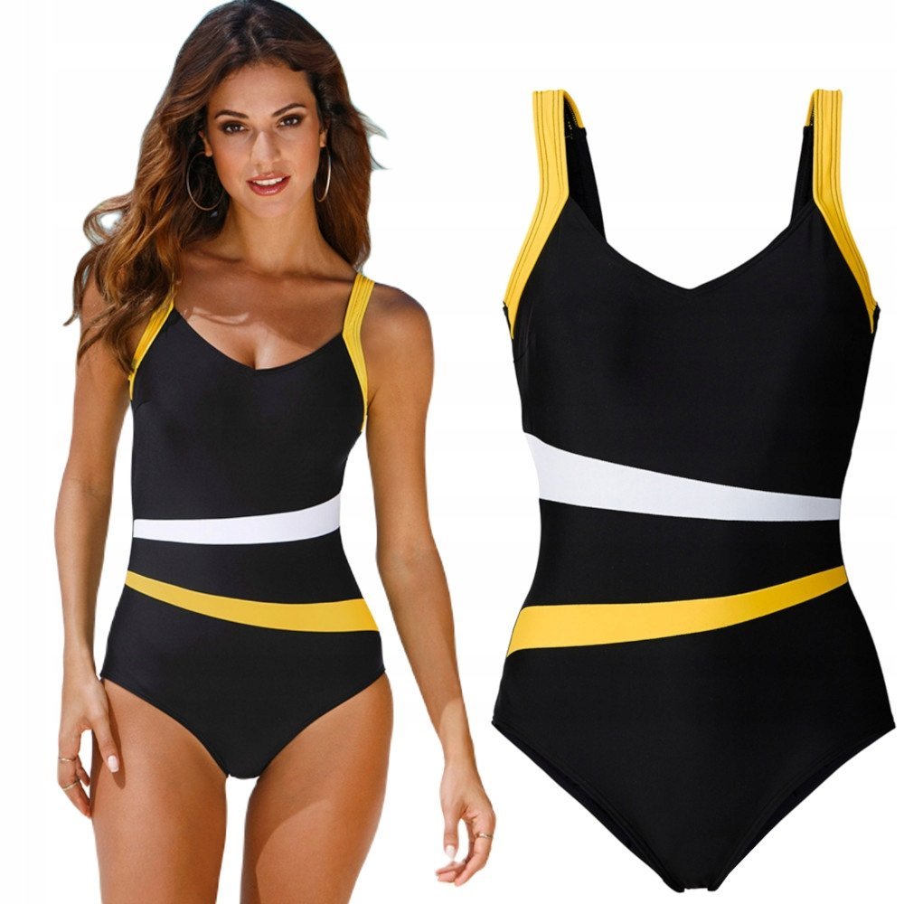 Jednoczęściowy strój kąpielowy modny wyszczuplający kostium modelujący m