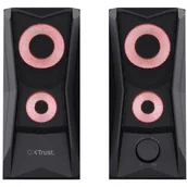 Głośniki komputerowe - Głośniki Trust GXT 606 Javv RGB-Illuminated 2.0 Speaker Set (25108) Czarne - miniaturka - grafika 1
