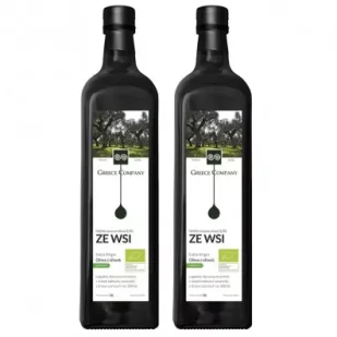 Greece Company Oliwa z oliwek extra virgin ze wsi niefiltrowana Zestaw 2 x 500 ml Bio - Oliwa - miniaturka - grafika 1