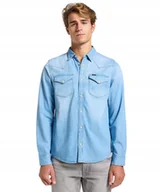 Koszule męskie - Koszula Lee REGULAR WESTERN SHIRT 112363914 Starlight Wash S - miniaturka - grafika 1