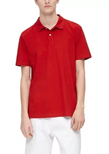 s.Oliver Męska koszulka polo, czerwony, S - Koszulki męskie - miniaturka - grafika 1