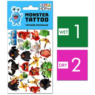 TATUAŻE ZMYWALNE DLA DZIECI ANGRY BIRDS WZORY ORYGINALNE - Zabawki kreatywne - miniaturka - grafika 1