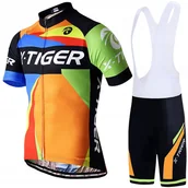 Spodenki rowerowe - Spodenki Rowerowe Koszulka Komplet Męski Z WKŁADKĄ ŻELOWĄ X-Tiger SZELKI XL - miniaturka - grafika 1