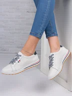 Półbuty damskie - Filippo Półbuty damskie skórzane White Białe-37 - miniaturka - grafika 1