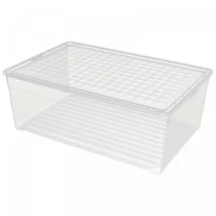 Curver Pojemnik  Textile Box transparentny 45 l - Pudła i kartony archiwizacyjne - miniaturka - grafika 1