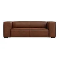 Sofy i kanapy - Koniakowa skórzana sofa 212 cm Madame – Windsor & Co Sofas - miniaturka - grafika 1