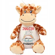 Maskotki i pluszaki - Miś Maskotka Przytulanka Żyrafa Słodki Miś IMIĘ Wz - miniaturka - grafika 1