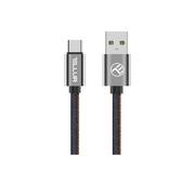 Kable USB - Tellur Kabel do transmisji danych, USB na typ-C, 1m, denim TLL155381 - miniaturka - grafika 1