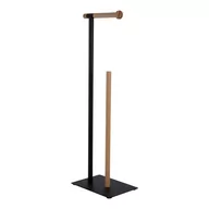 Stojaki i wieszaki na papier toaletowy - Metalowy stojak na papier toaletowy  Bamboo Accent Deluxe – PT LIVING - miniaturka - grafika 1