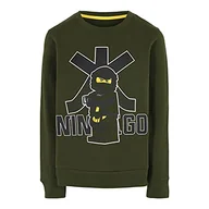 Bluzy dla chłopców - LEGO Bluza chłopięca Ninjago, Ciemna zieleń, 98 - miniaturka - grafika 1