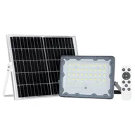 Lampy ogrodowe - Ogrodowa lampa solarna Tiara SLR-21387-100W Italux LED 100W 4000K IP65 szara - miniaturka - grafika 1