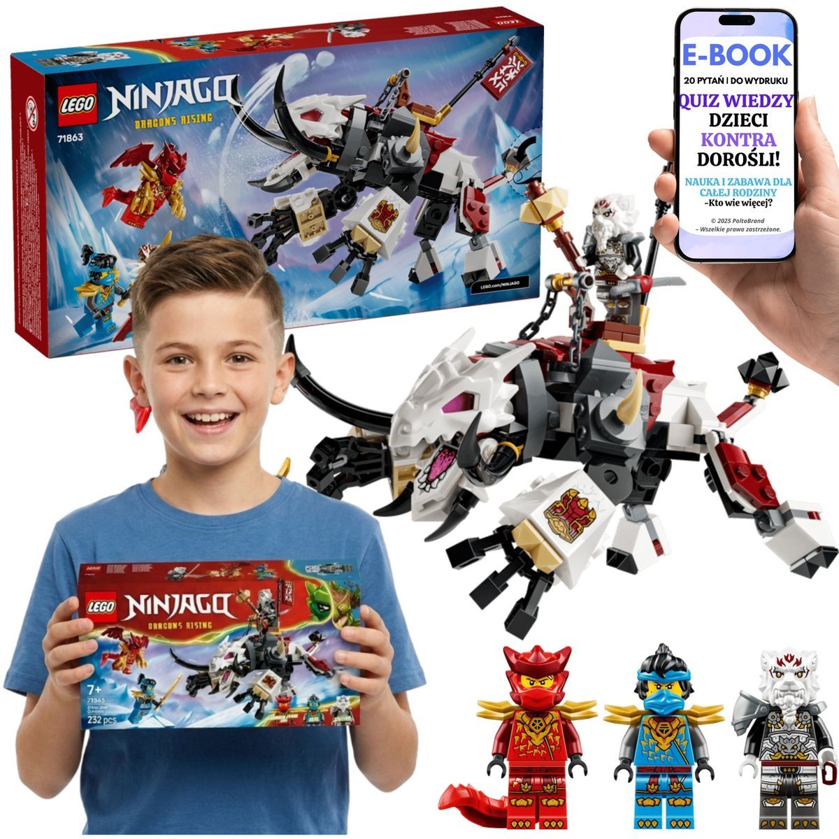 LEGO NINJAGO Smok Grimtak Figurka Smoka Prezent (71863) + E-BOOK-2