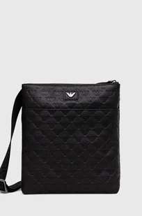 Emporio Armani saszetka skórzana kolor czarny Y4M416 YQ67I - Torby męskie - miniaturka - grafika 1