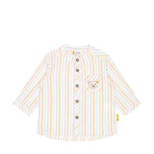 Steiff Niemowlęta chłopiec koszula z długim rękawem, jasnobiała, regularna, Bright White, 56 - Bluzki dla niemowląt - miniaturka - grafika 1
