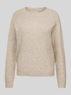 Sweter z dzianiny z okrągłym dekoltem model ‘RICA’ - Swetry damskie - miniaturka - grafika 1