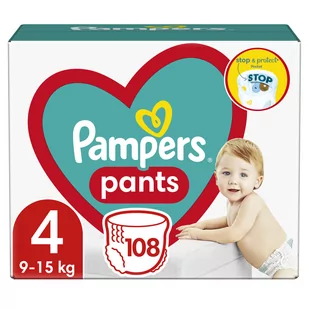 Pampers PROCTER & GAMBLE Pants 4 9-15 kg pieluchomajtki x 108 szt - Pieluchy - miniaturka - grafika 1